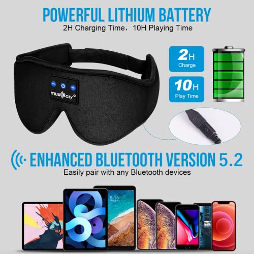 3D Sleep Mask with Bluetooth